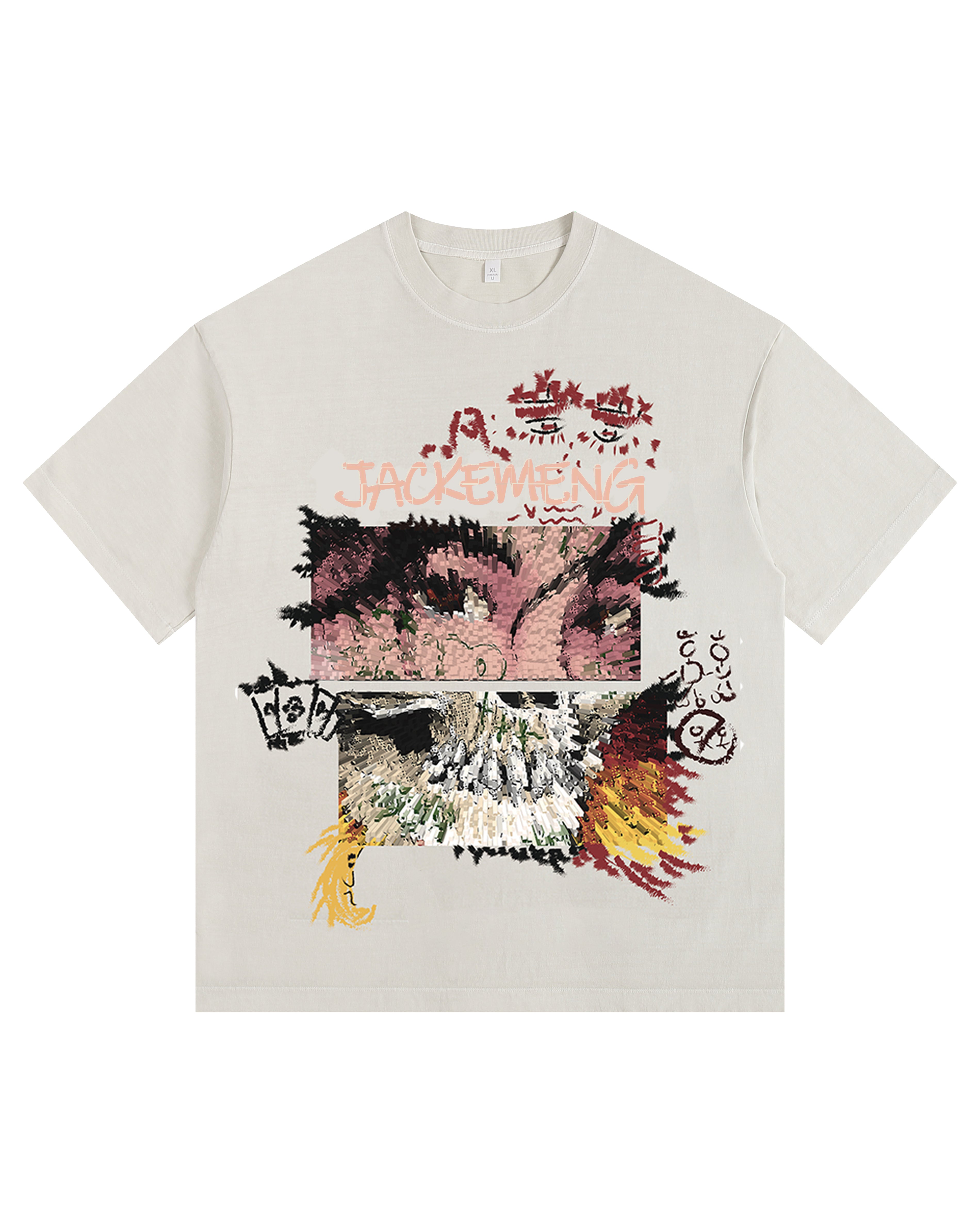 Sculpted Pillar Vintage-Washed Oversized T-shirt – [The Recounted Cloth]