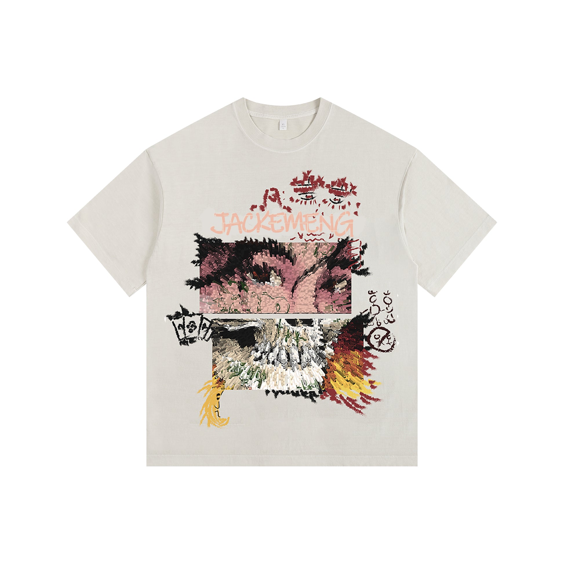 Sculpted Pillar Vintage-Washed Oversized T-shirt – [The Recounted Cloth]