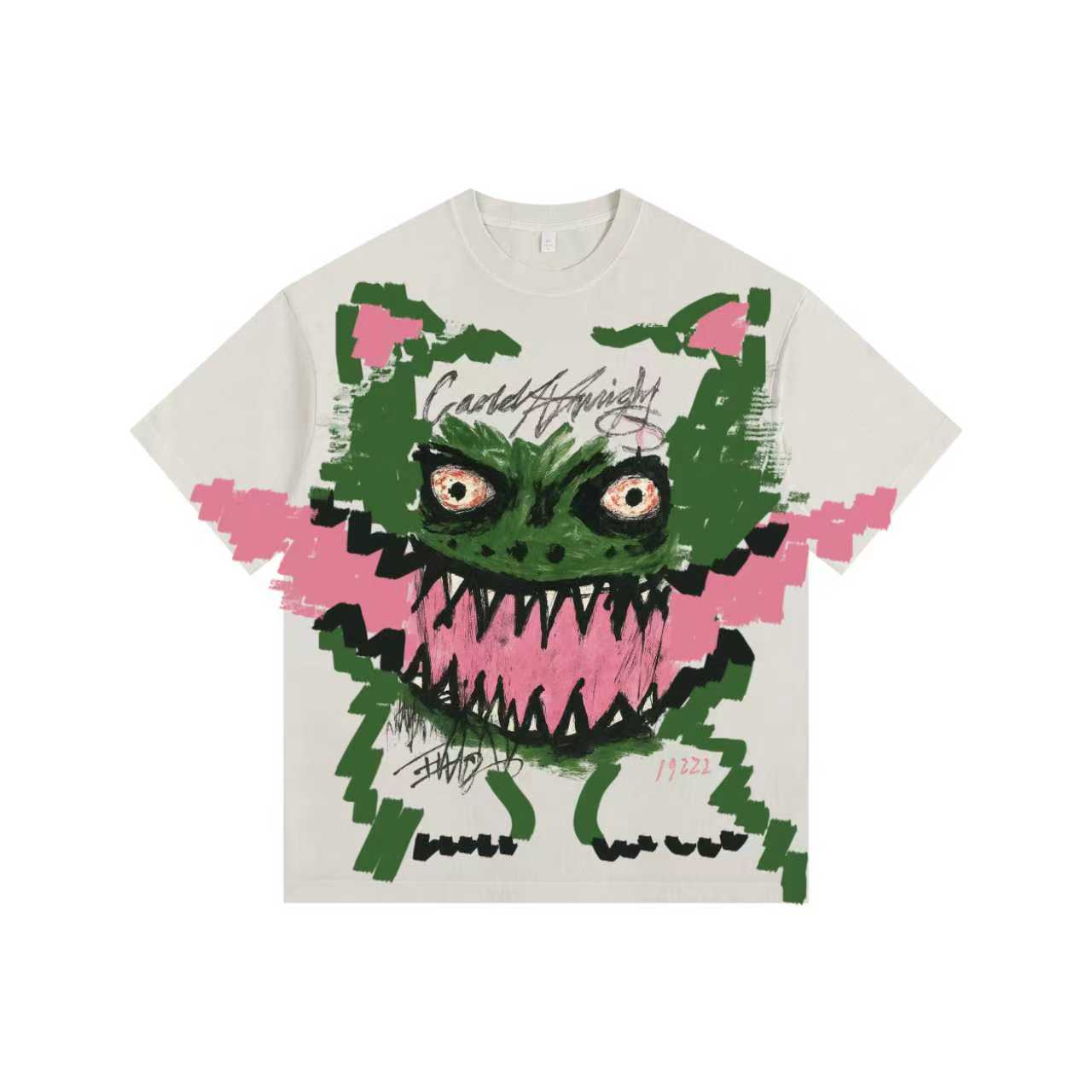 Ribbit & Fang Vintage-washed oversized T-shirt – [The Recounted Cloth]