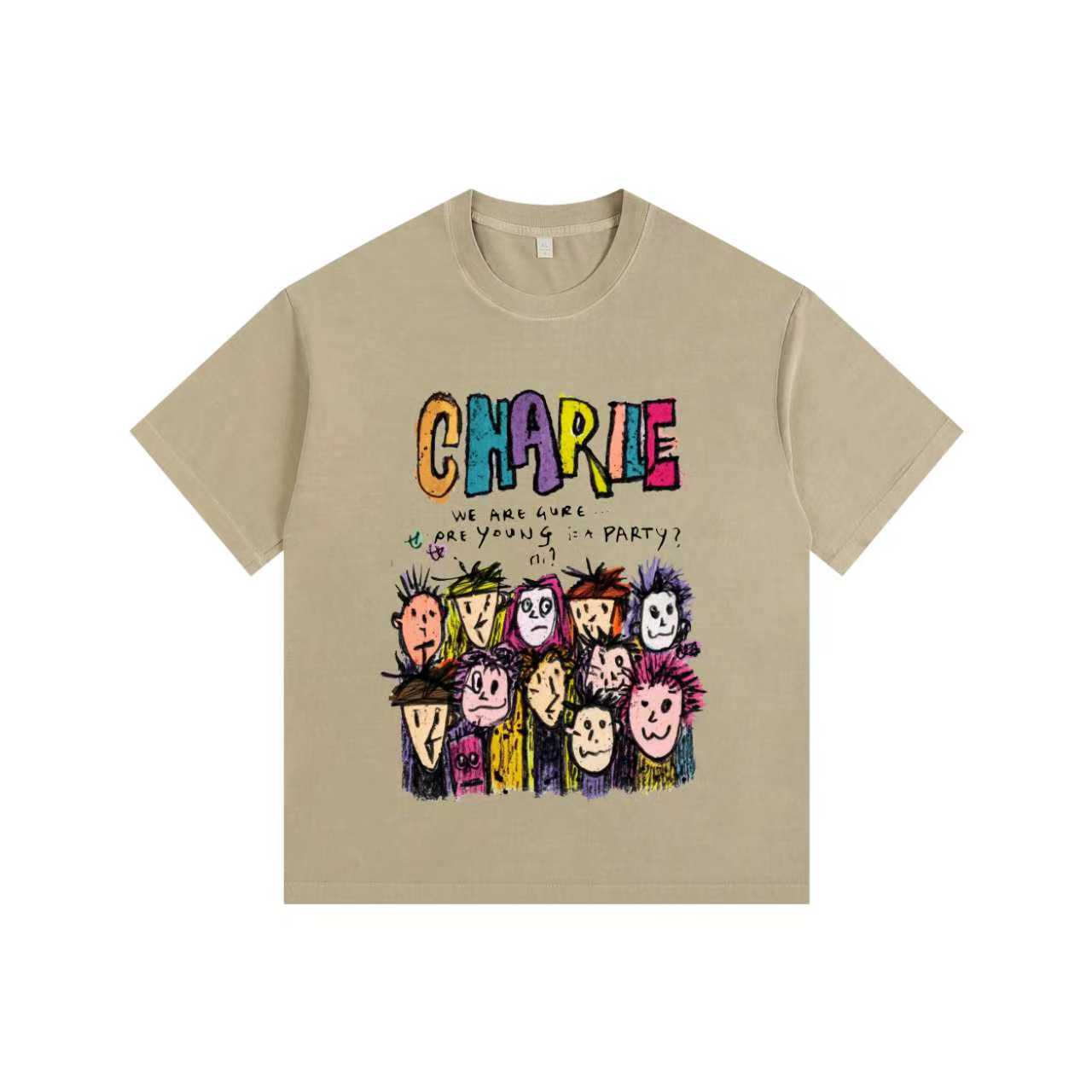 Vivid Crew Vintage-washed oversized tee