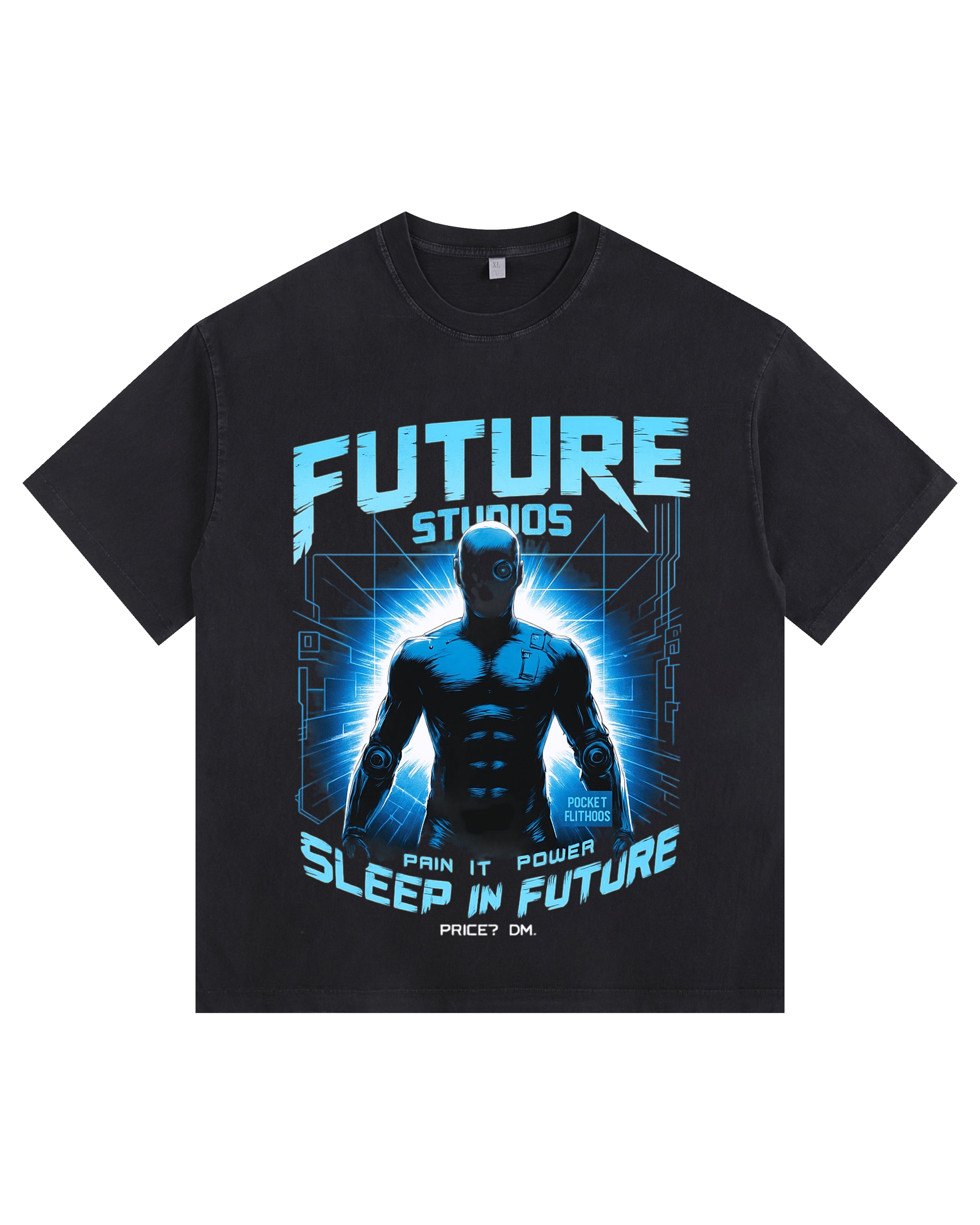 Mechanical Macho Vintage-washed oversized T-shirt