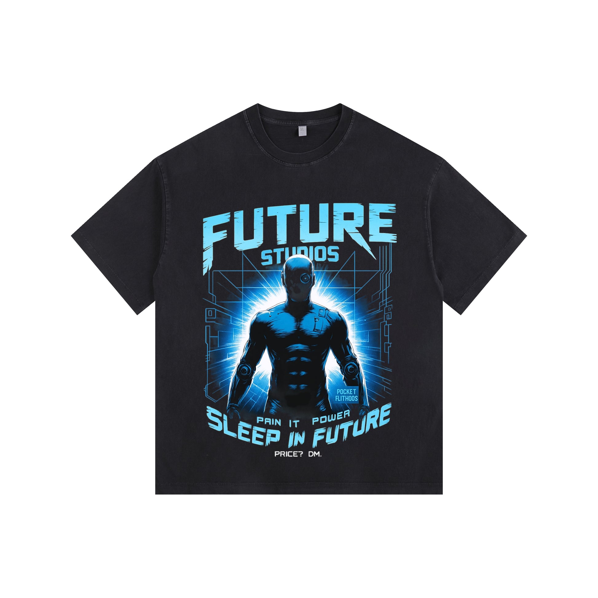 Mechanical Macho Vintage-washed oversized T-shirt