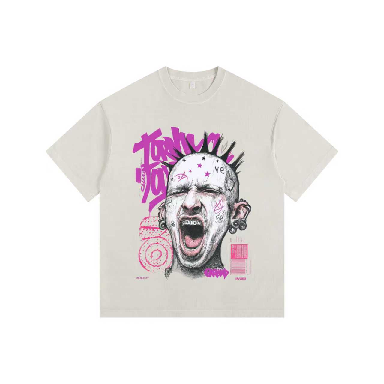 Attitude Vintage-washed oversized T-shirt