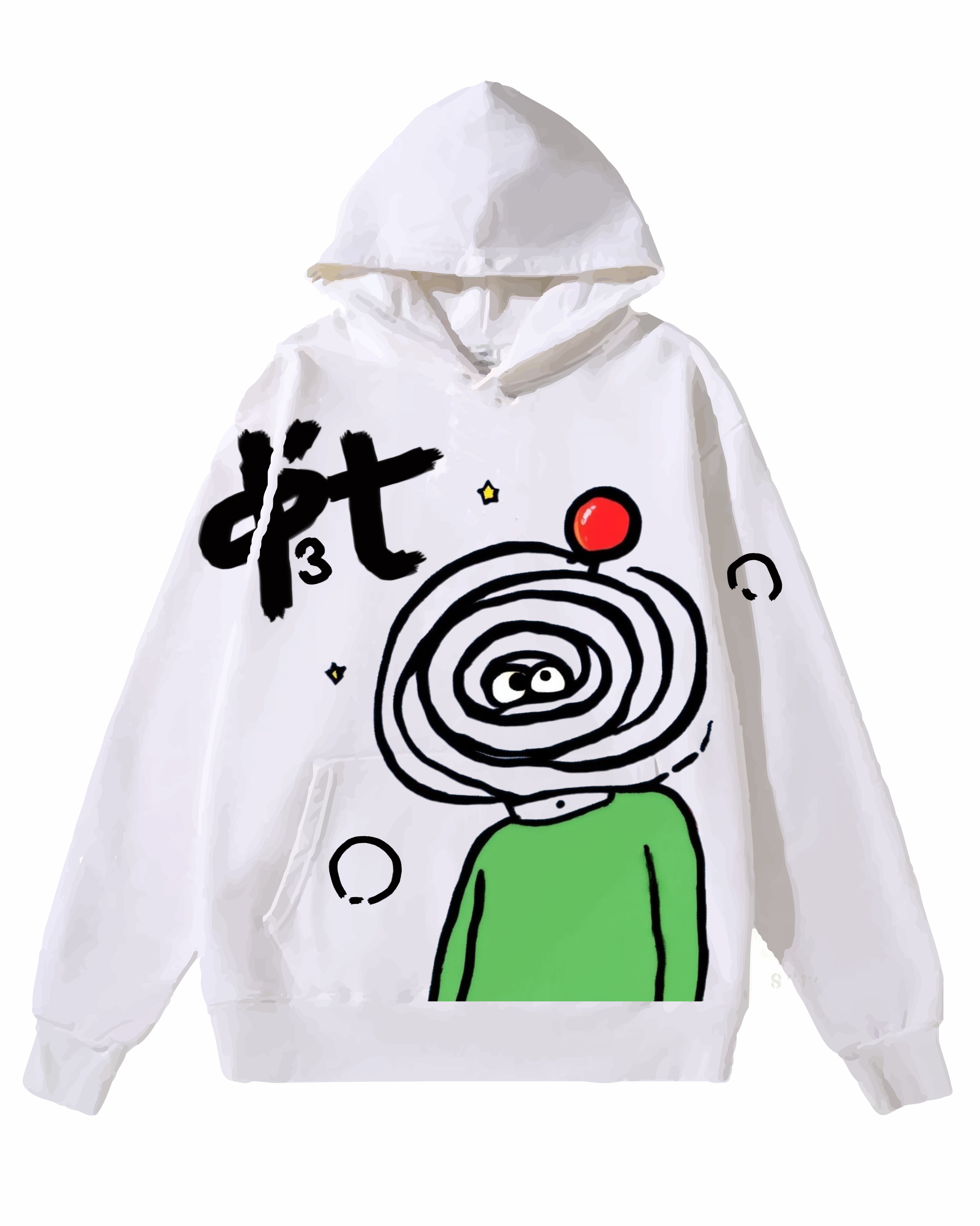 Bizarre Cartoon Vintage-Washed  Hoodie - [The Recounted Cloth]