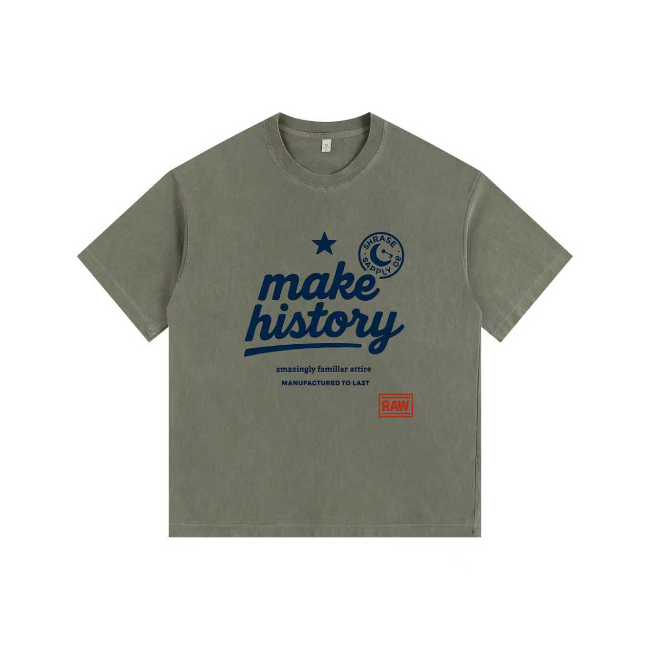 Letter Vintage-washed oversized T-shirt