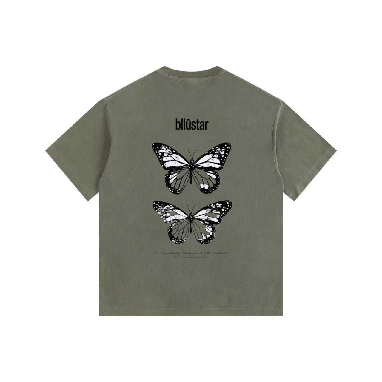Butterfly Vintage-washed oversized T-shirt